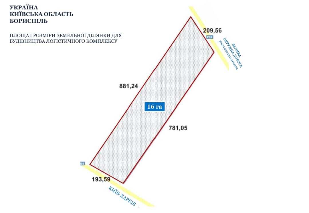 Продажа участка для строительства производства 16 соток