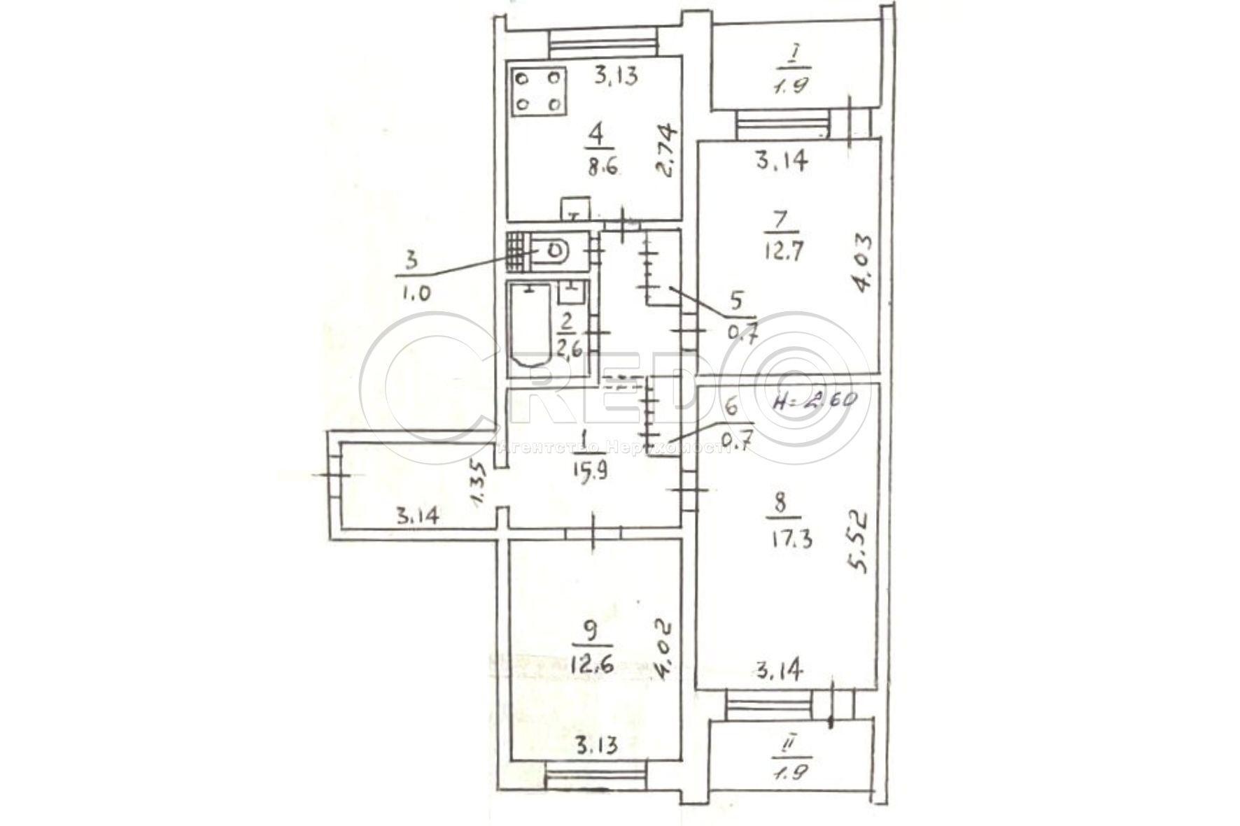 Продажа 3-комнатной квартиры 75.9 м², Павла Глазового ул.