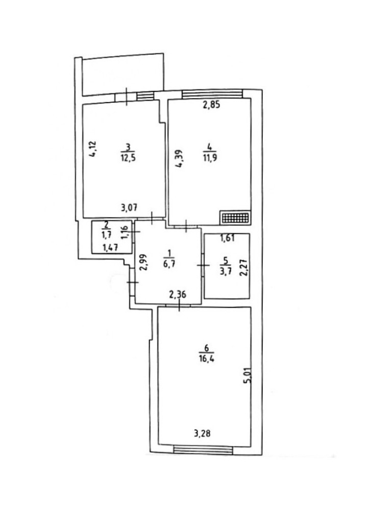 Продаж 2-кімнатної квартири 55 м², Грушевского Михаила вул., 30Б