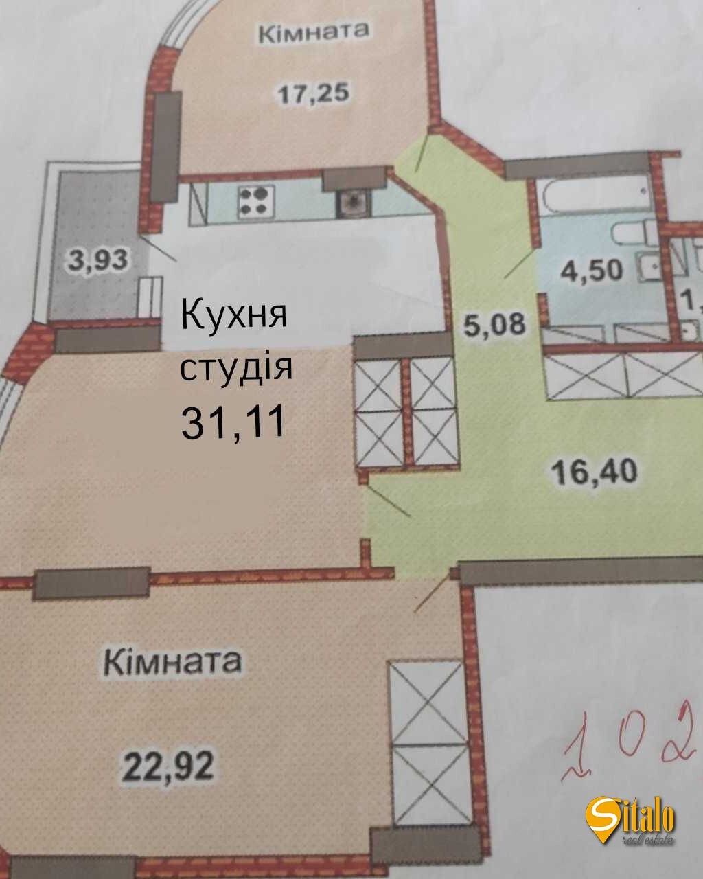 Продажа 3-комнатной квартиры 102.6 м², Ревуцкого ул., 7В