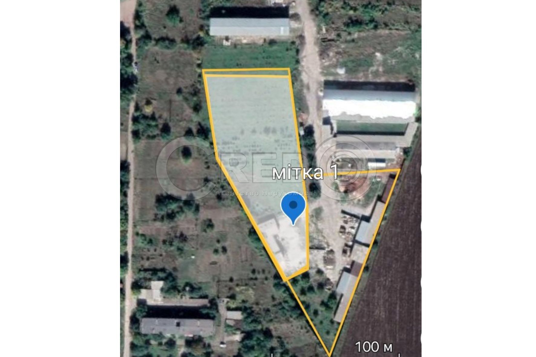 Продажа участка для строительства производства 89 соток, Вільне