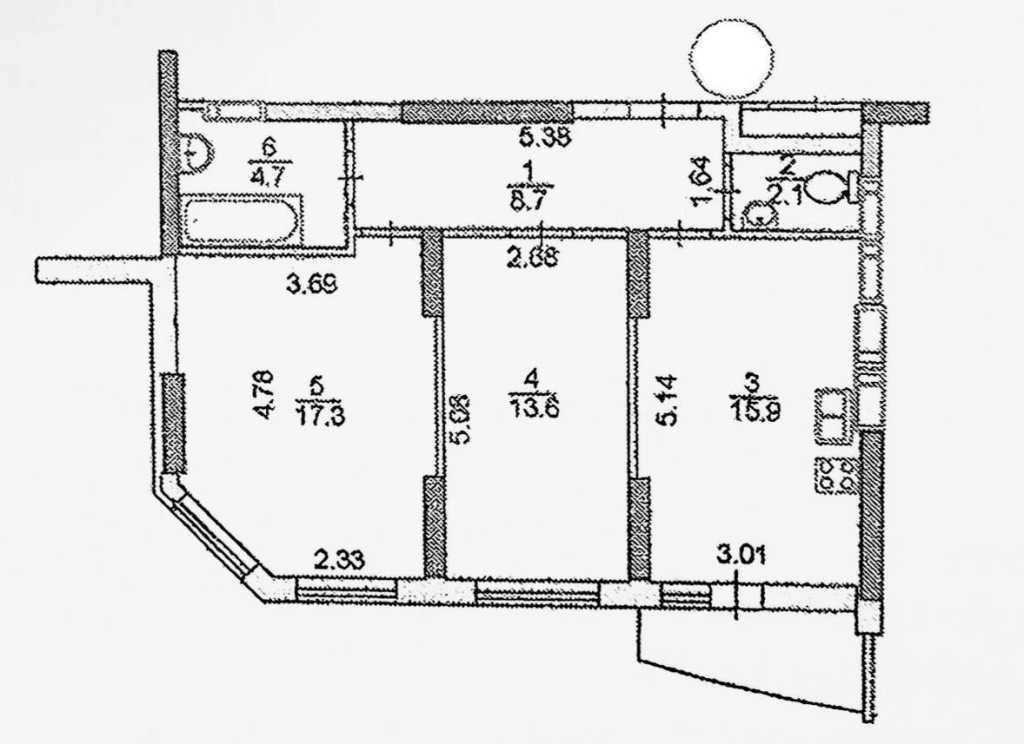 Продаж 2-кімнатної квартири 64 м², Каховська вул., 62А
