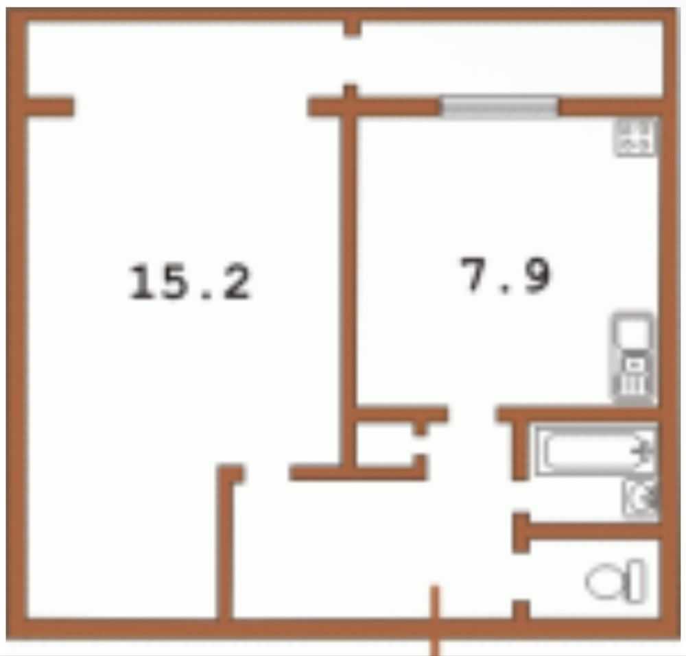 Оренда 1-кімнатної квартири 36 м², Міста Шалетт, 3