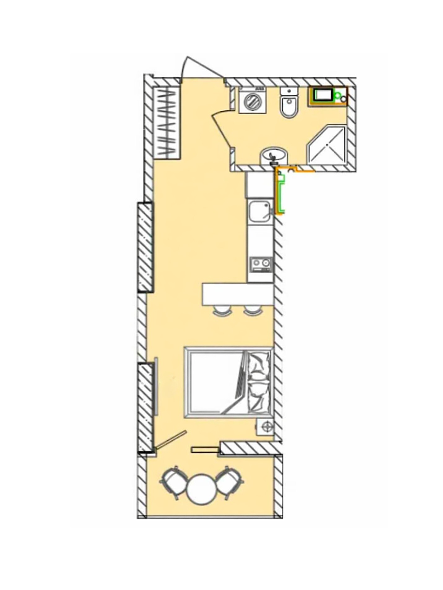 Продажа 1-комнатной квартиры 27.14 м², Посмитного ул., 20А