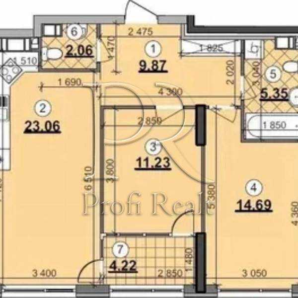 Продажа 2-комнатной квартиры 70 м², Днепровское шоссе, 15Є