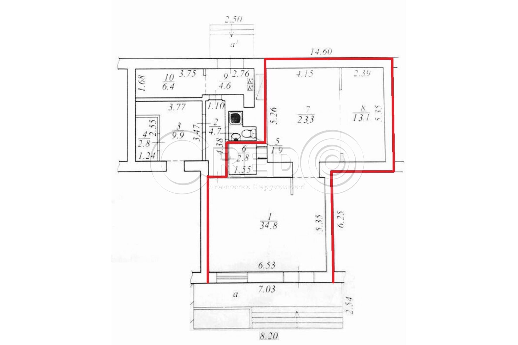 Аренда торгового помещения 74 м², Криворіжсталі