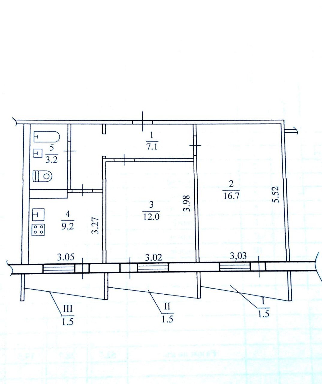 Продажа 2-комнатной квартиры 54 м², Гагарина просп.