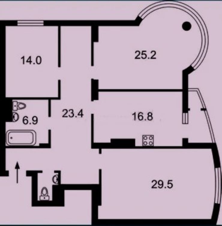 Продажа 3-комнатной квартиры 120 м², Автозаводская ул., 29А