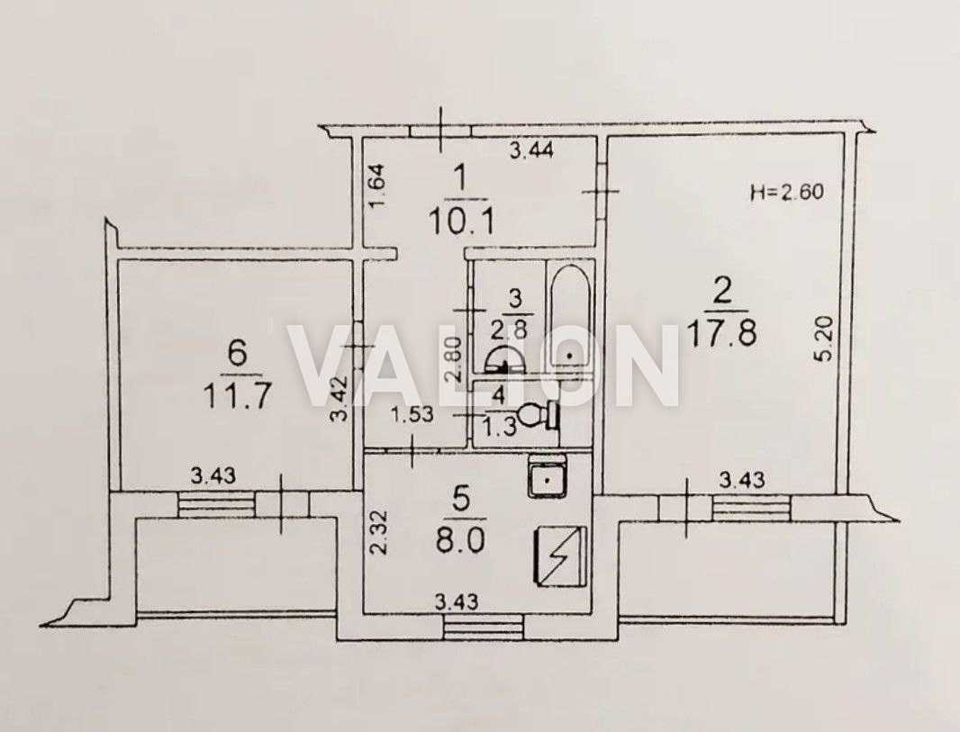 Продажа 2-комнатной квартиры 61 м², Ревуцкого ул., 7А