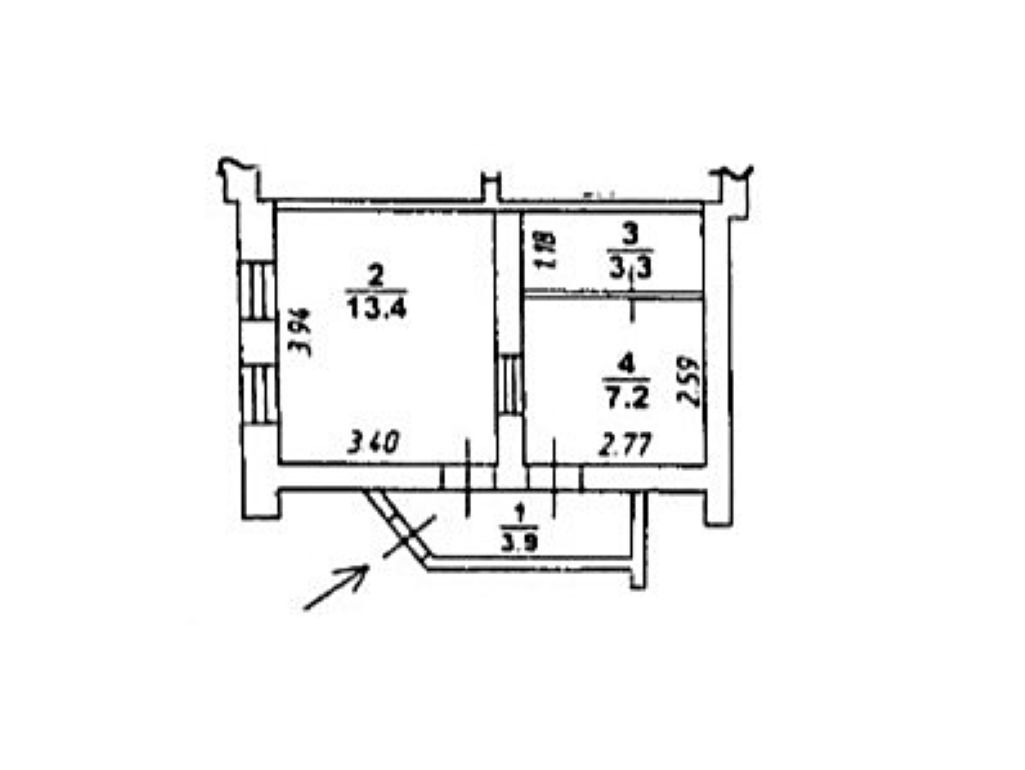 Продажа 1-комнатной квартиры 28 м², Ришельевская ул., 66