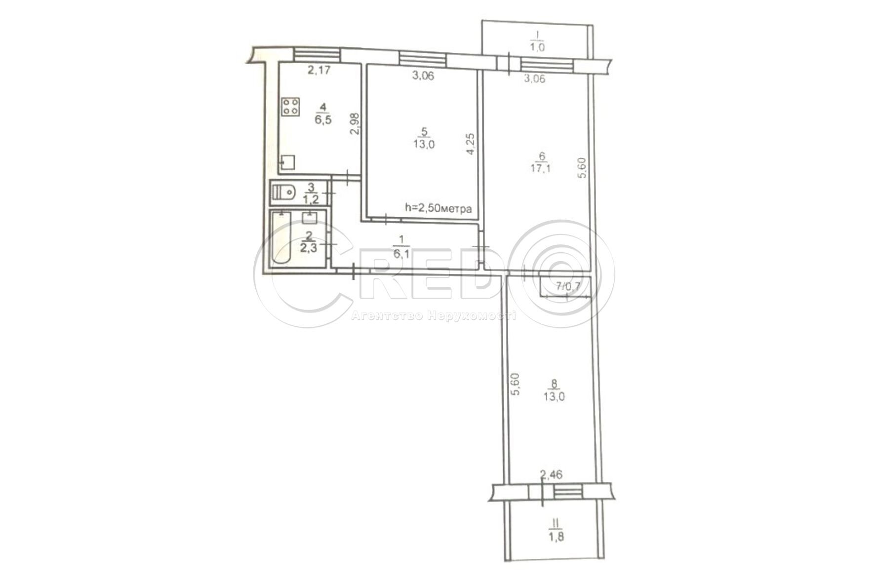 Продаж 3-кімнатної квартири 62.7 м², Свято-Миколаївська вул.