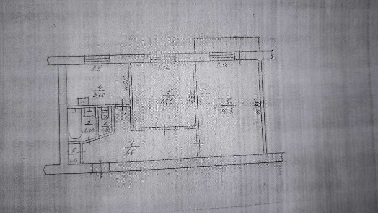 Продаж 2-кімнатної квартири 43 м², Олимпійська вул., 1