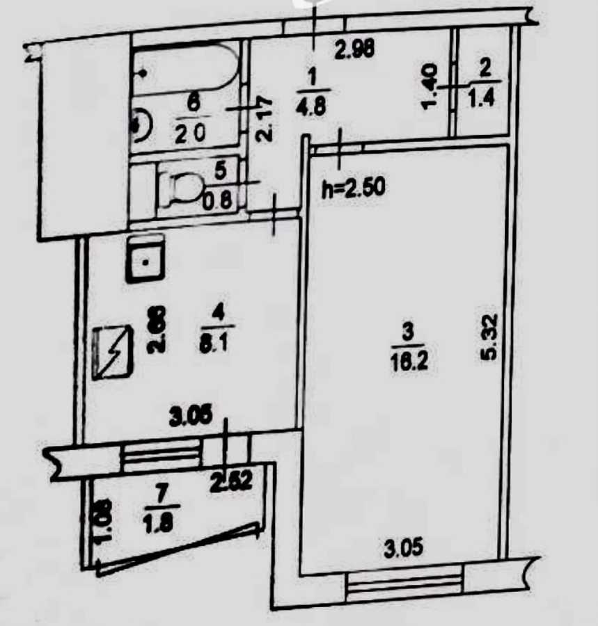 Продажа 1-комнатной квартиры 34 м², Радужная ул., 16