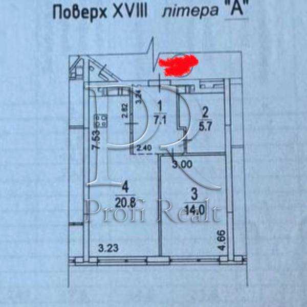 Продаж 1-кімнатної квартири 48 м², Дніпровське шосе, 15Ж