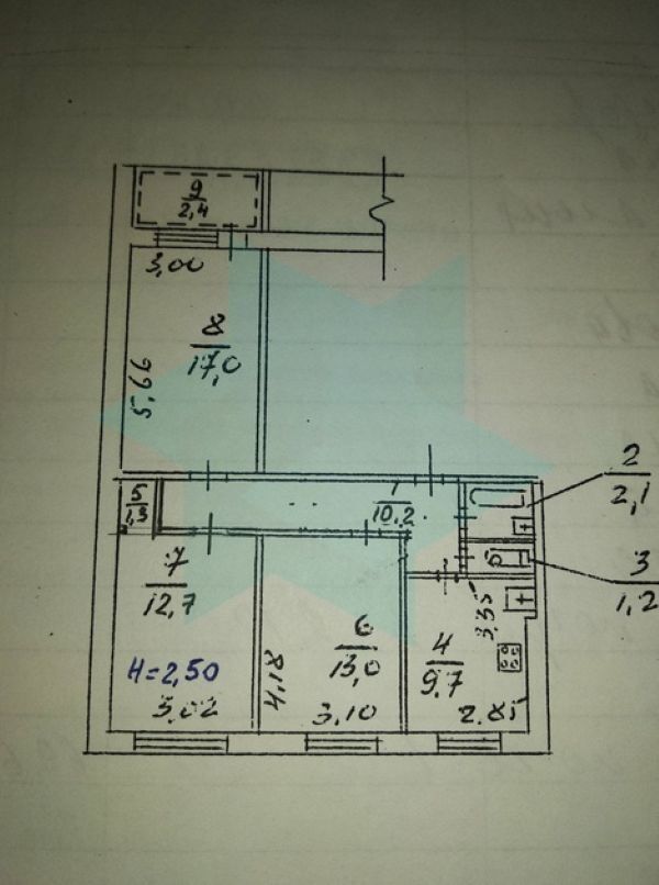 Продажа 3-комнатной квартиры 70 м², Калиновая ул.