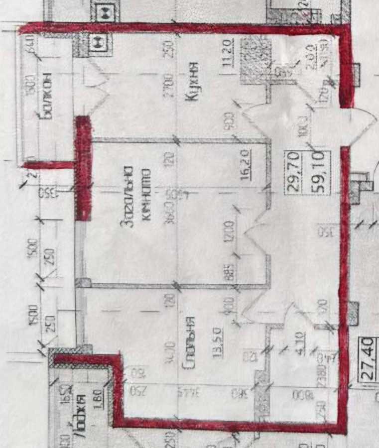 Продажа 2-комнатной квартиры 59.1 м², Русская ул., 236Б