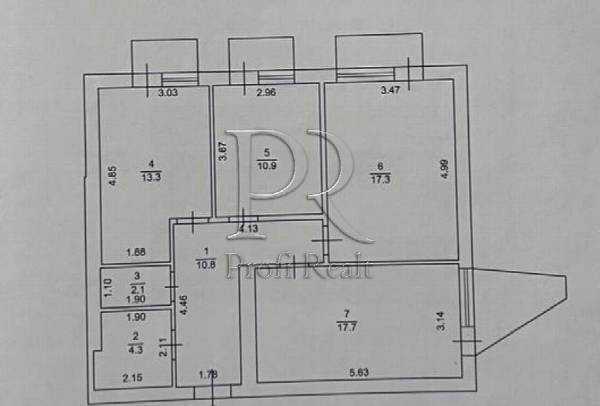 Продажа 3-комнатной квартиры 79 м², Ювілейний, 3