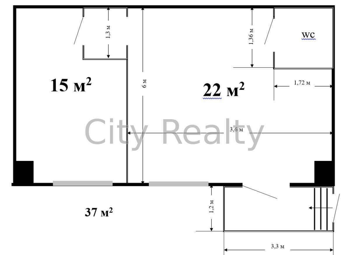 Оренда офісу 37 м², Вікентія Хвойки вул., 18/14