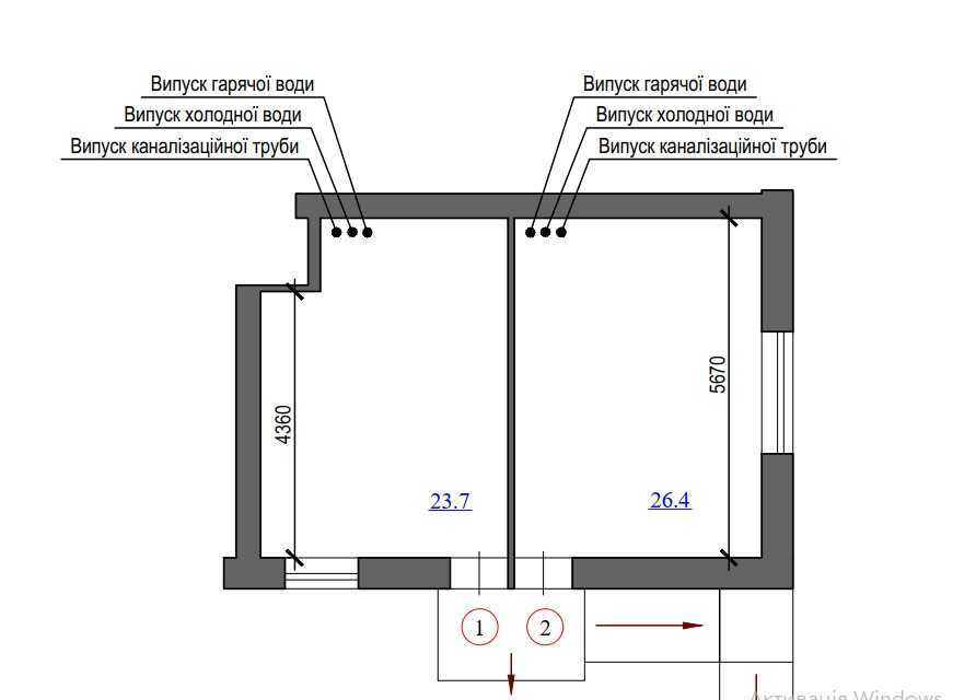 Аренда другого торгового помещения 50 м², Червонопільська, 13/16