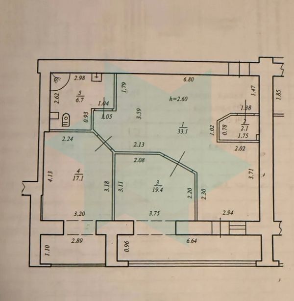 Продажа 2-комнатной квартиры 78 м², Дмитрия Кедрина ул., 53А