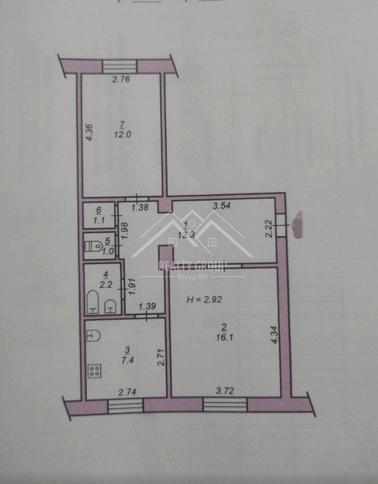Продаж 2-кімнатної квартири 53 м², Каспійська вул.
