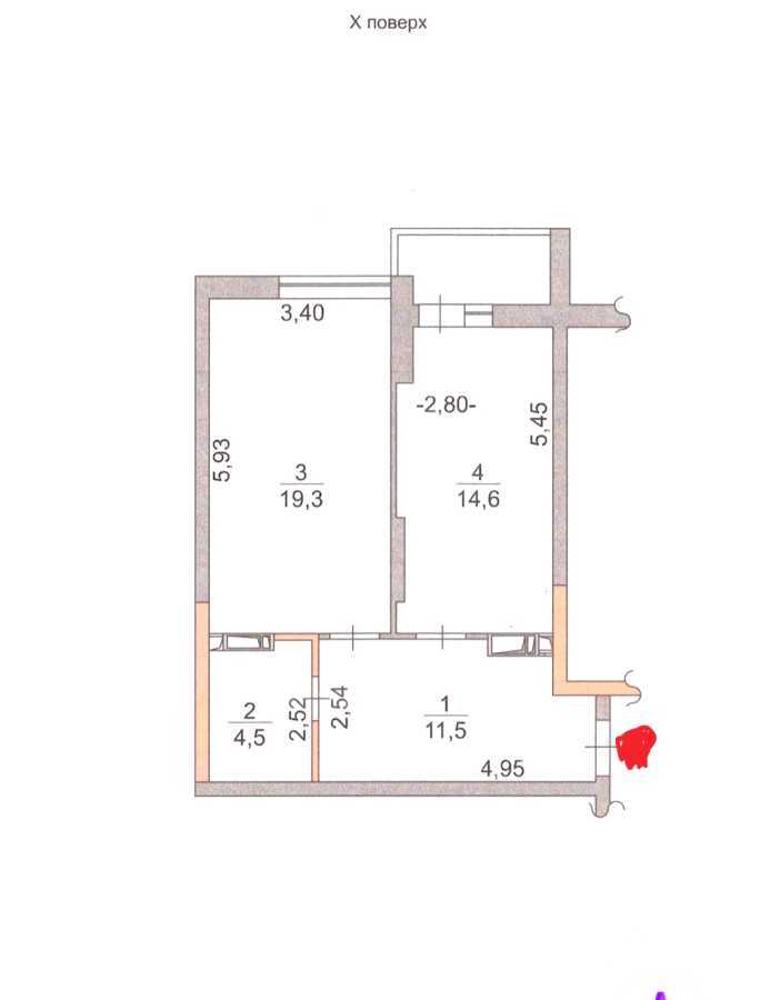Продаж 1-кімнатної квартири 50 м², Академіка Глушкова просп., 42