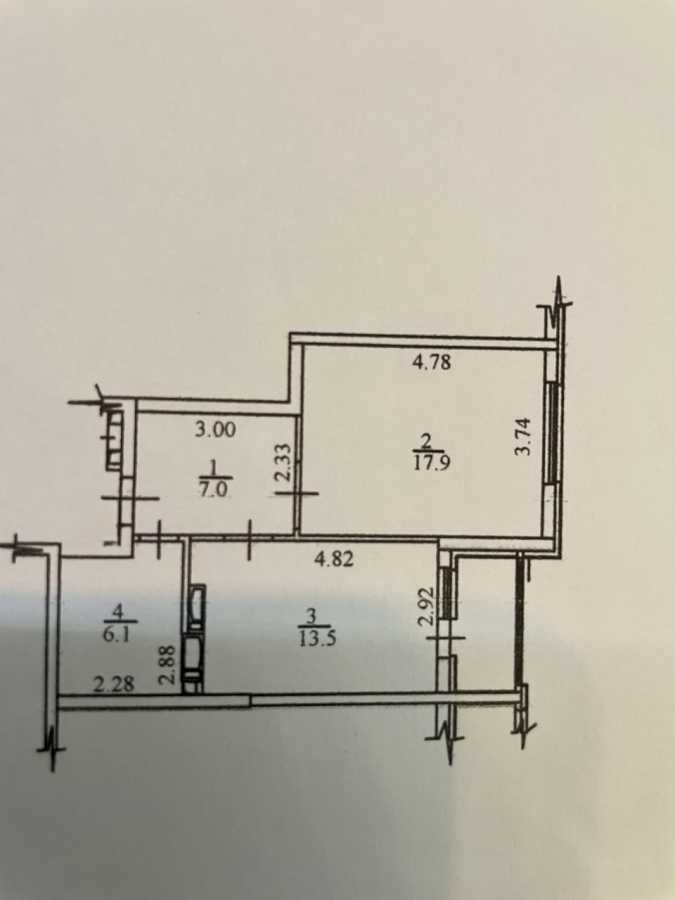 Продаж 1-кімнатної квартири 49 м², Краківська вул., 27
