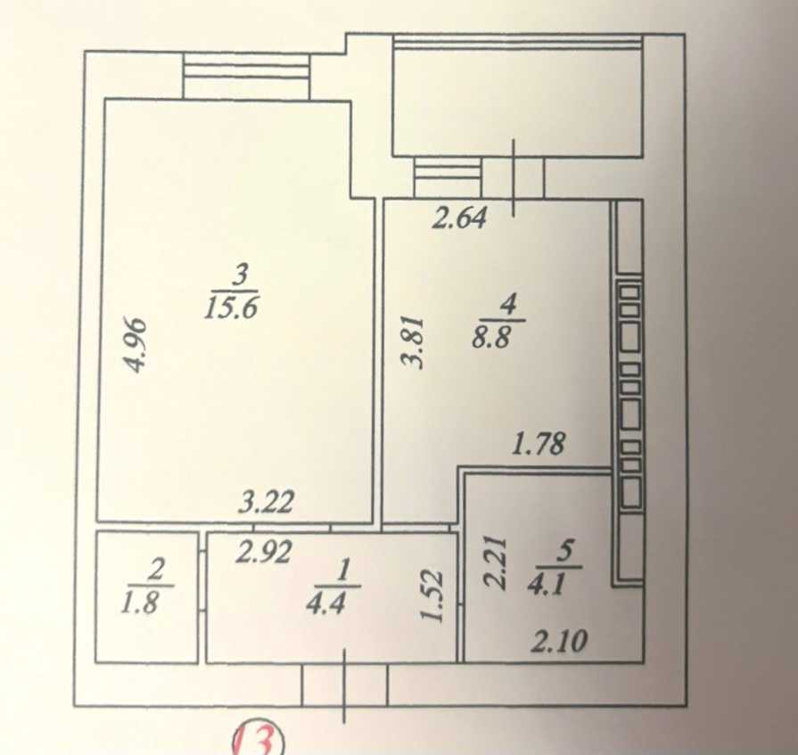 Продаж 1-кімнатної квартири 38.5 м², Боголюбова вул., 39