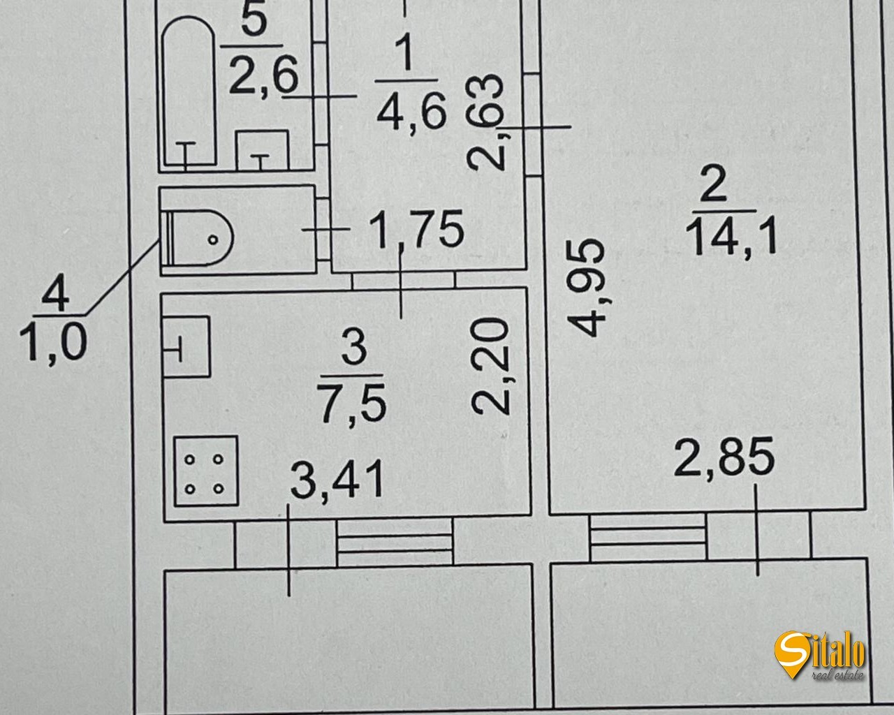 Продаж 1-кімнатної квартири 33 м², Героїв Дніпра вул., 75