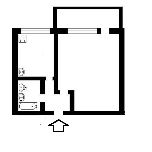 Аренда 1-комнатной квартиры 24 м², Академика Доброхотова ул., 3