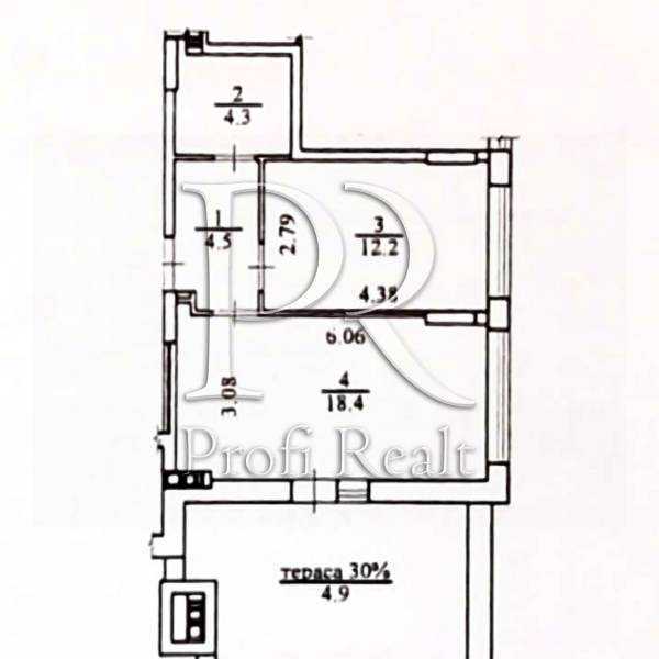 Продаж 1-кімнатної квартири 45 м², Салютна вул., 2