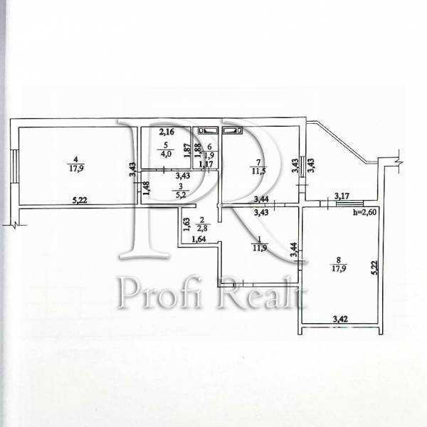 Продажа 2-комнатной квартиры 77 м², Коноплянская ул., 22