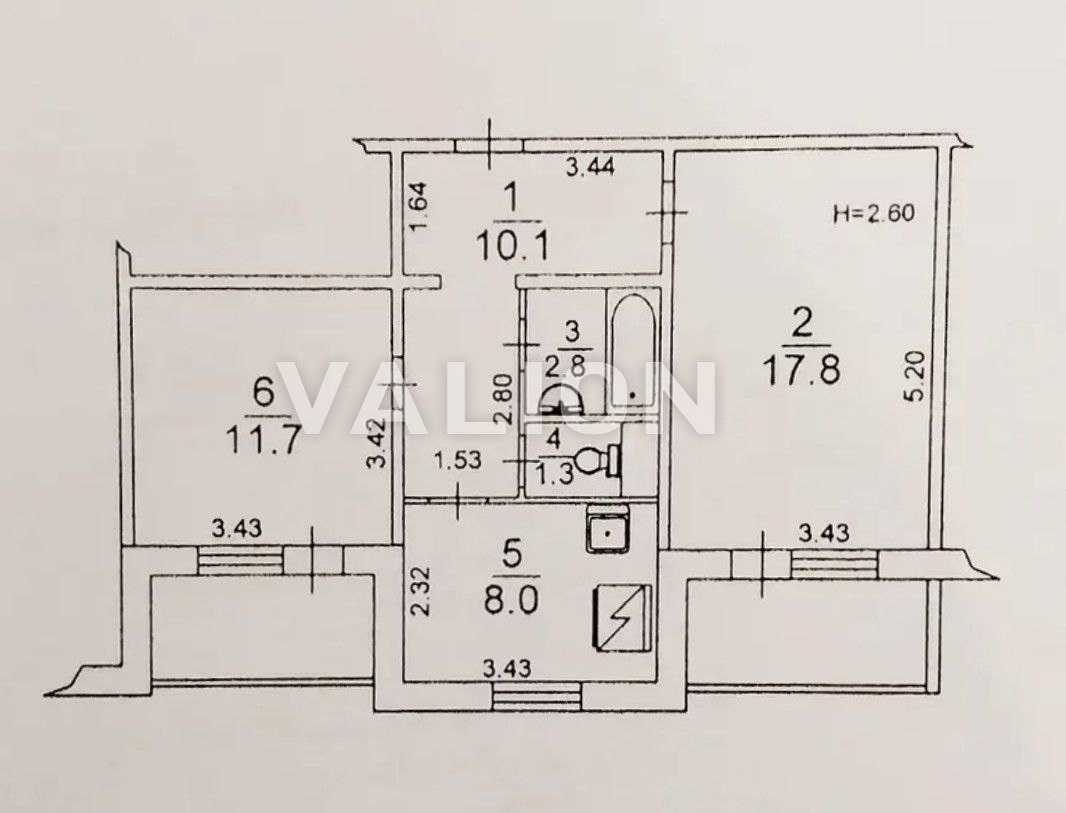 Продаж 2-кімнатної квартири 61 м², Ревуцького вул., 7А