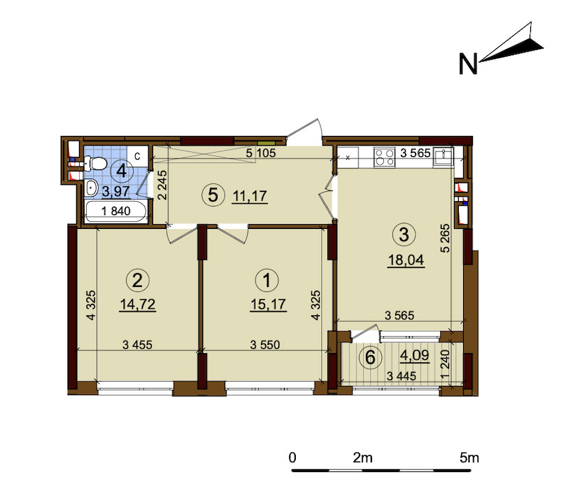 Продаж 2-кімнатної квартири 68 м², Правди просп., 43А