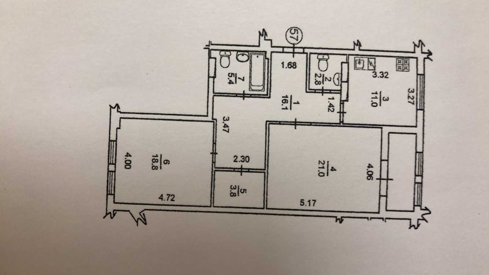 Продаж 2-кімнатної квартири 83 м², Шота Руставелі вул., 44