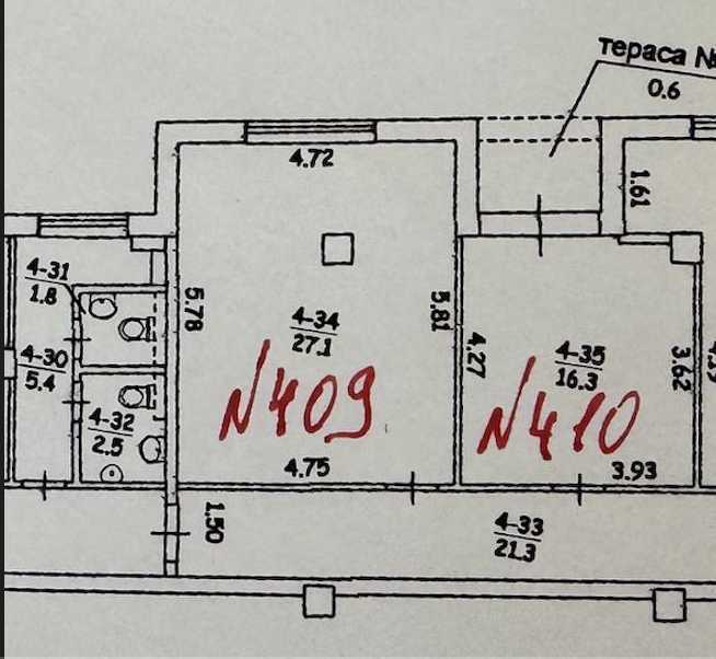 Оренда офісу 45 м², Харківська пл.