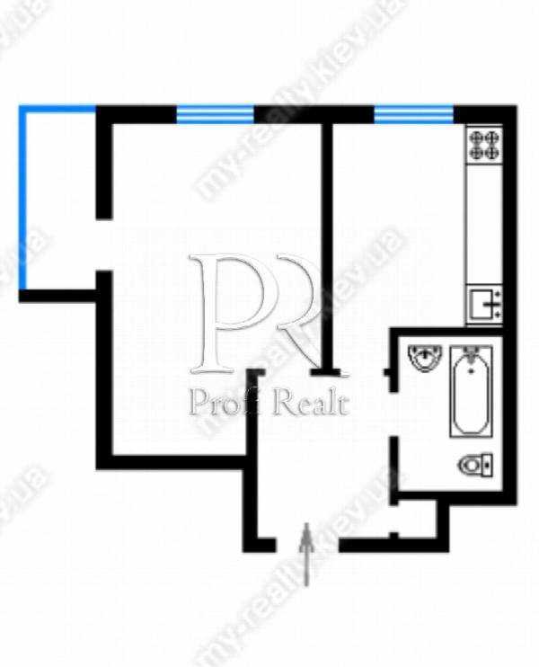 Продажа 1-комнатной квартиры 32 м², Андрея Головко ул., 1