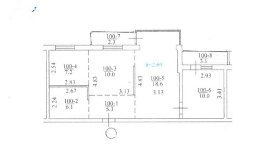 Продаж 3-кімнатної квартири 63 м², Євгена Коновальця вул., 37