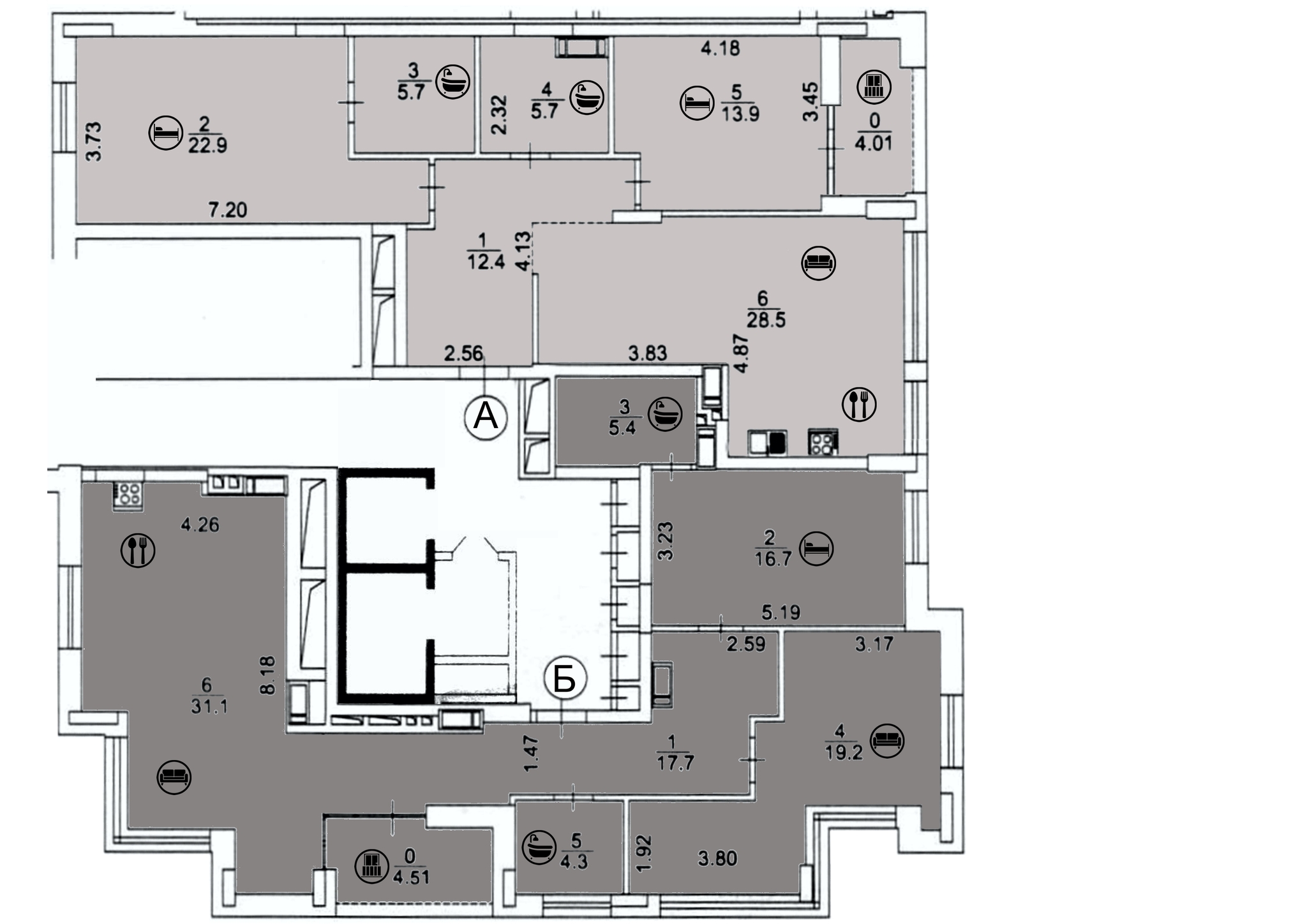 Продажа 5-комнатной квартиры 187.6 м², Берестейський, 42А