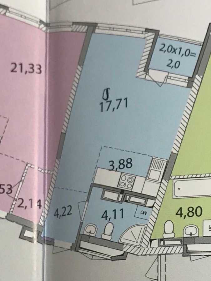 Аренда 1-комнатной квартиры 32 м², Елены Пчилки ул., 7