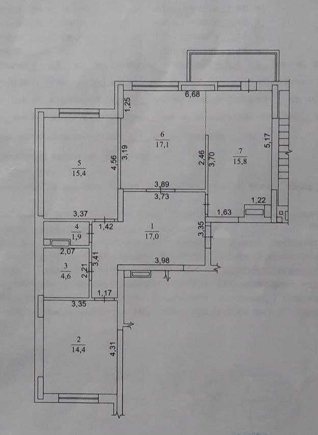 Продаж 3-кімнатної квартири 91 м², Воскресенська вул., 18
