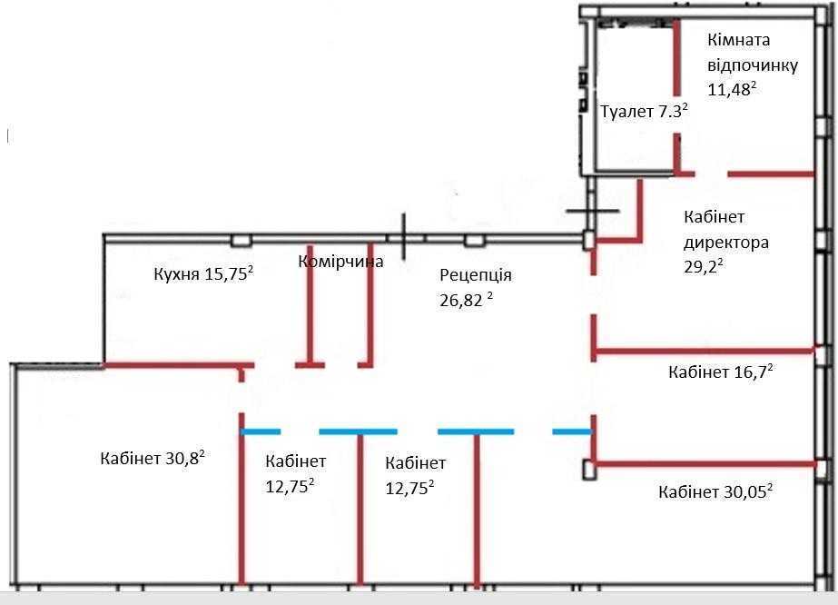 Аренда офиса 214 м², Уинстона Черчилля, 1