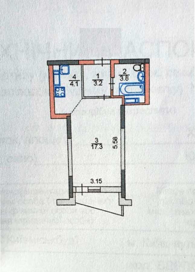 Продажа 1-комнатной квартиры 30 м², Харьковское шоссе, 188