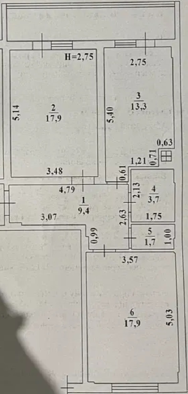 Продажа 2-комнатной квартиры 73 м², Массив Радужный ул.