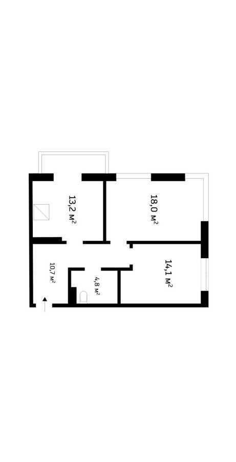 Продажа 2-комнатной квартиры 63 м², Предславинская ул., 55А