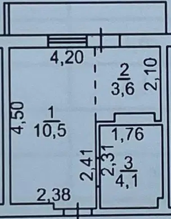 Продажа 1-комнатной квартиры 20 м², Степовая ул.
