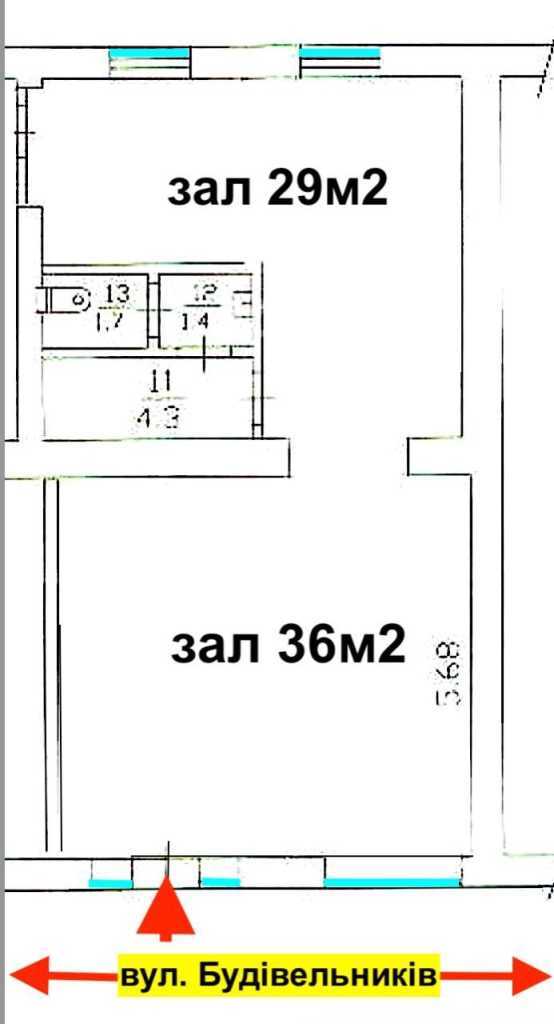 Аренда магазина 70 м², Строителей ул., 31/13