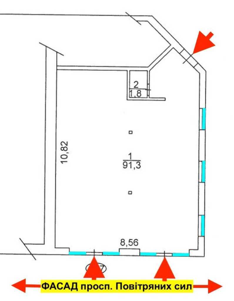 Аренда другого торгового помещения 93 м², Воздухофлотский просп., 90