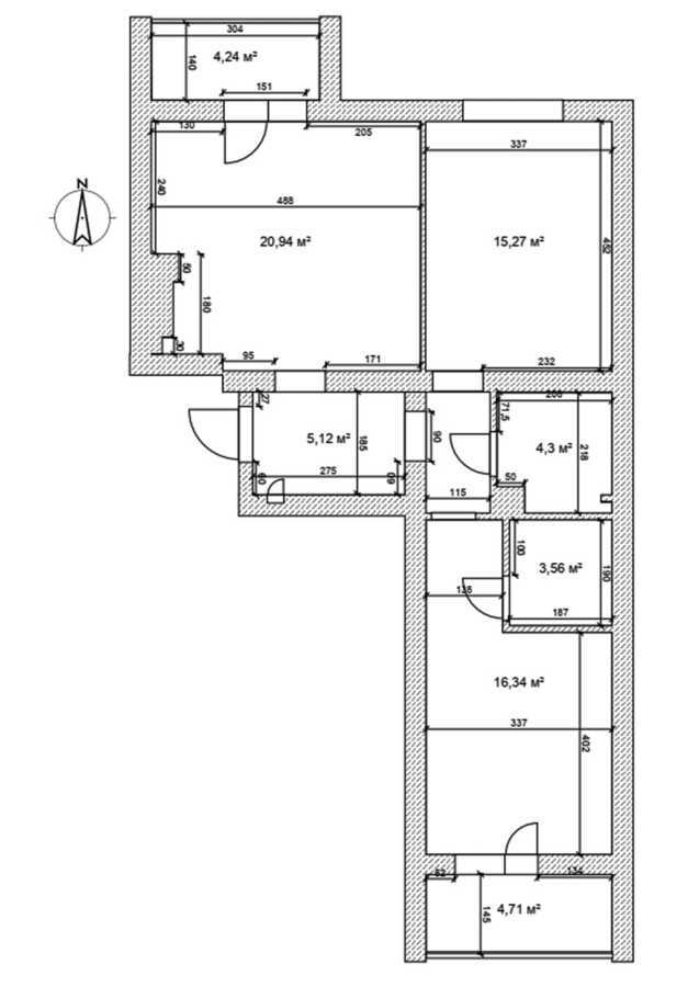 Продажа 2-комнатной квартиры 74.2 м², Академика Киприанова ул., Лебедєва, 1