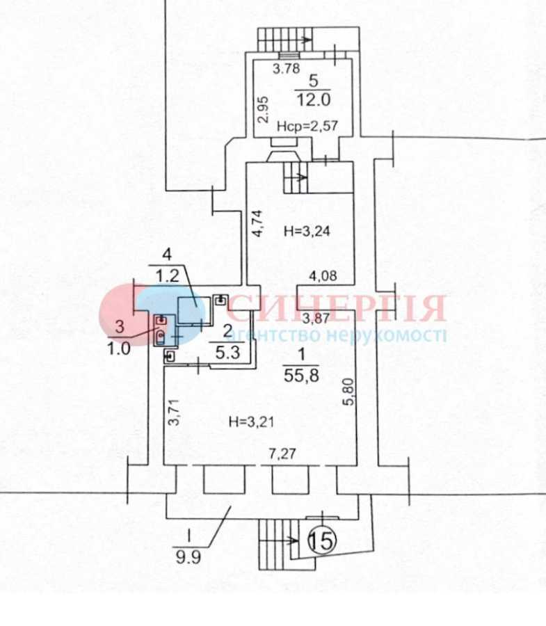 Аренда другого торгового помещения 86 м², Саксаганского ул., 13/42